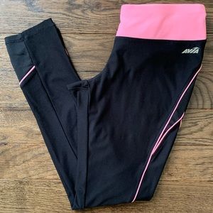 Avia Mesh Insert Active Yoga Leggings 